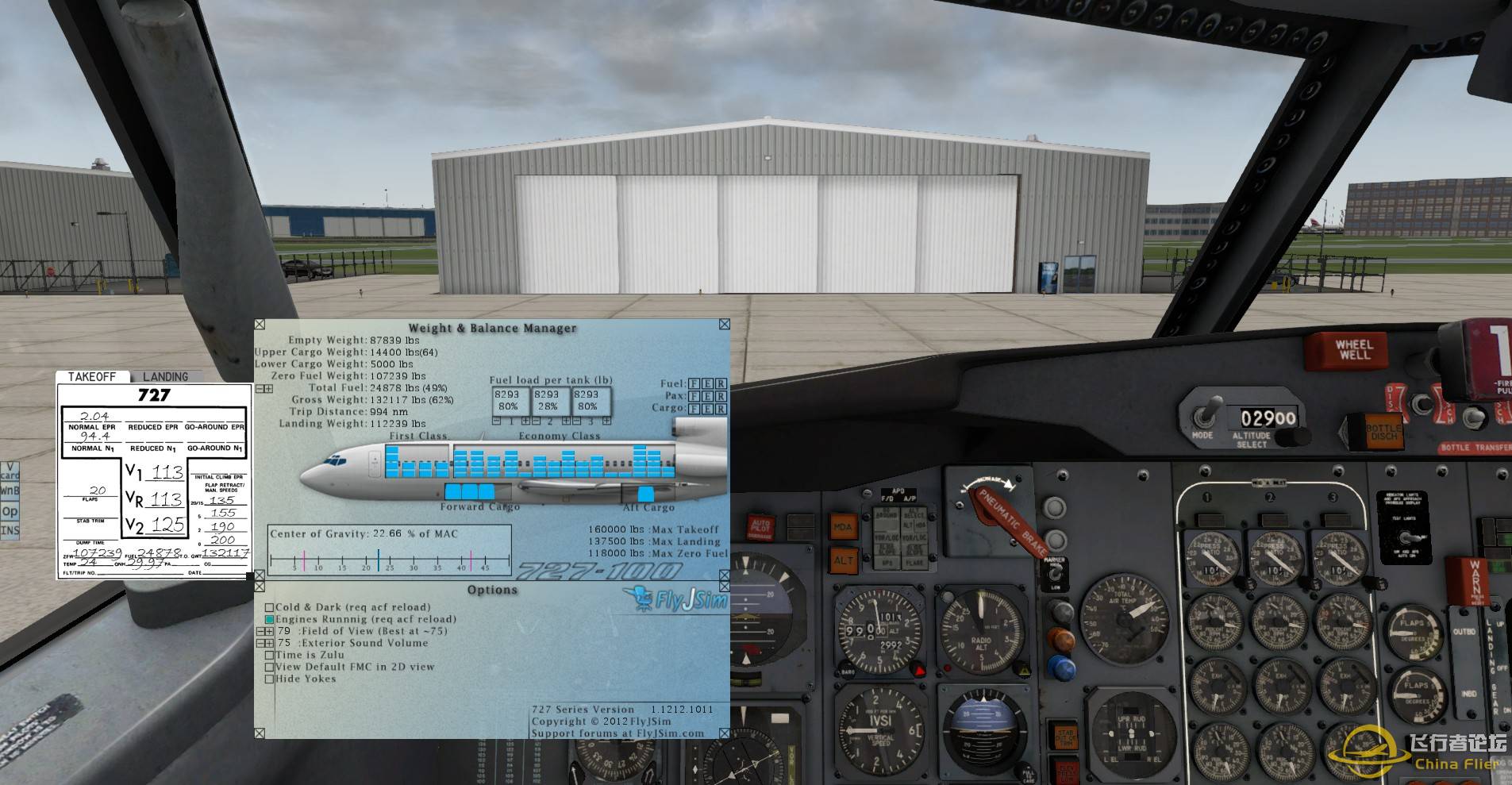 [X-plane X] 波音727-6609 