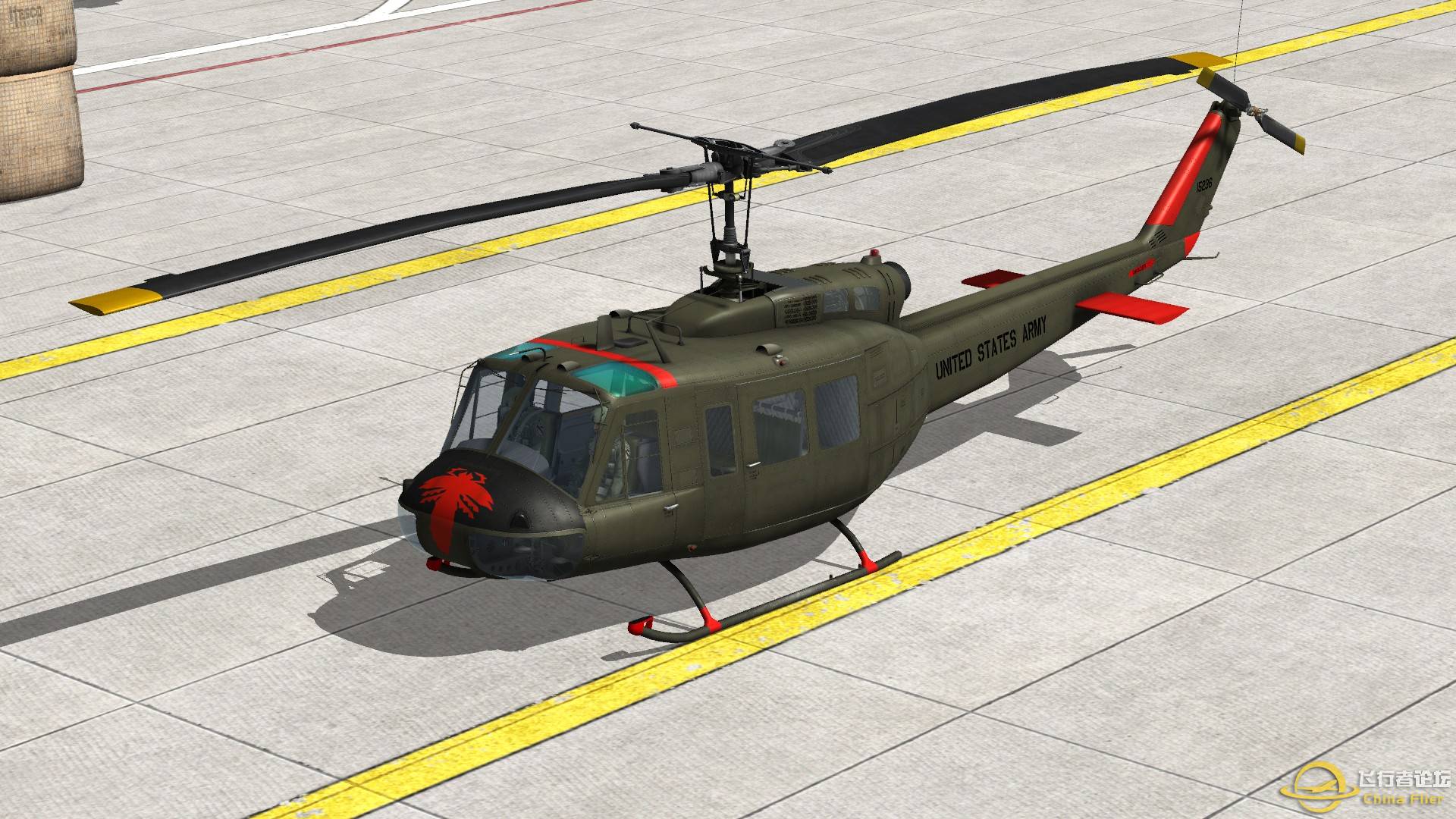 DCS   UH-1H  越战毒蜘蛛涂装-3180 