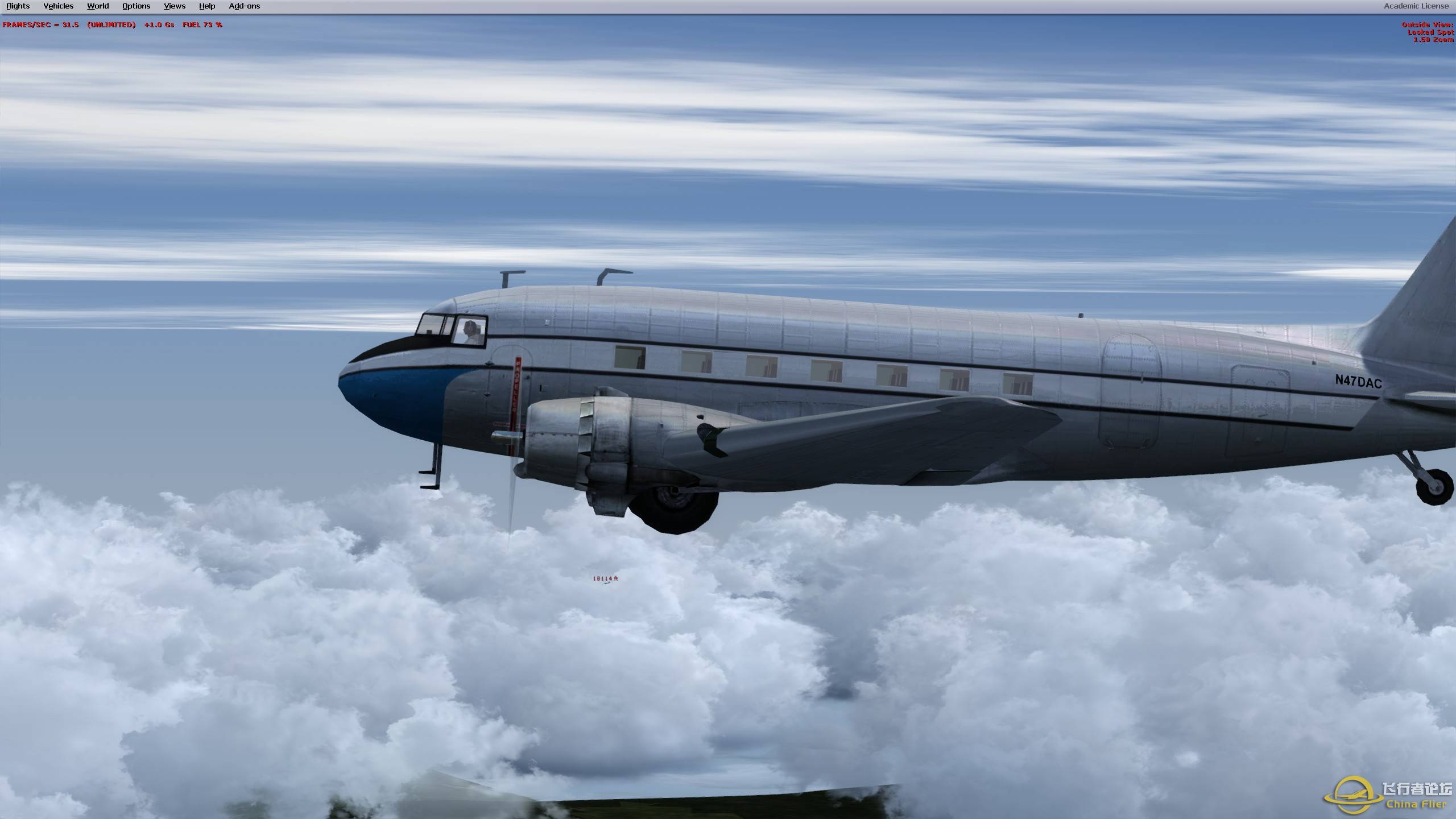 【2314】【VATSIM】今天，我们飞跃了驼峰！-1055 