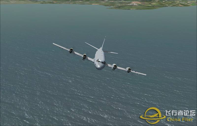 P-3C太湖上空飞行，降落无锡机场-8196 