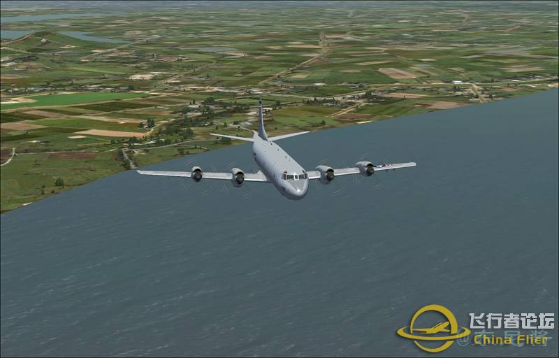 P-3C太湖上空飞行，降落无锡机场-2073 