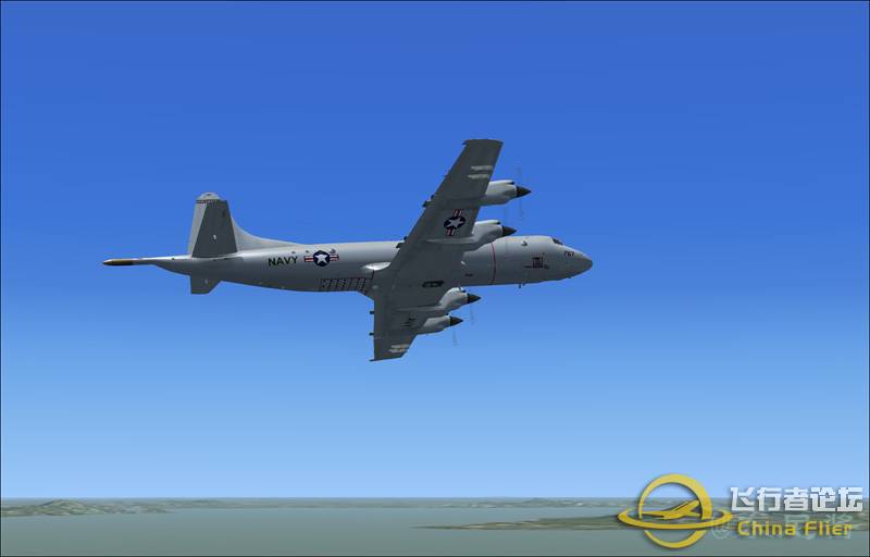 P-3C太湖上空飞行，降落无锡机场-4451 