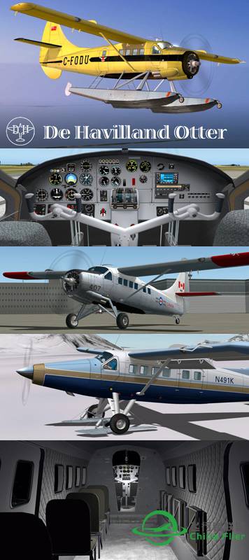 [X-Plane10] - 德哈维兰DHC-3水獭-3636 