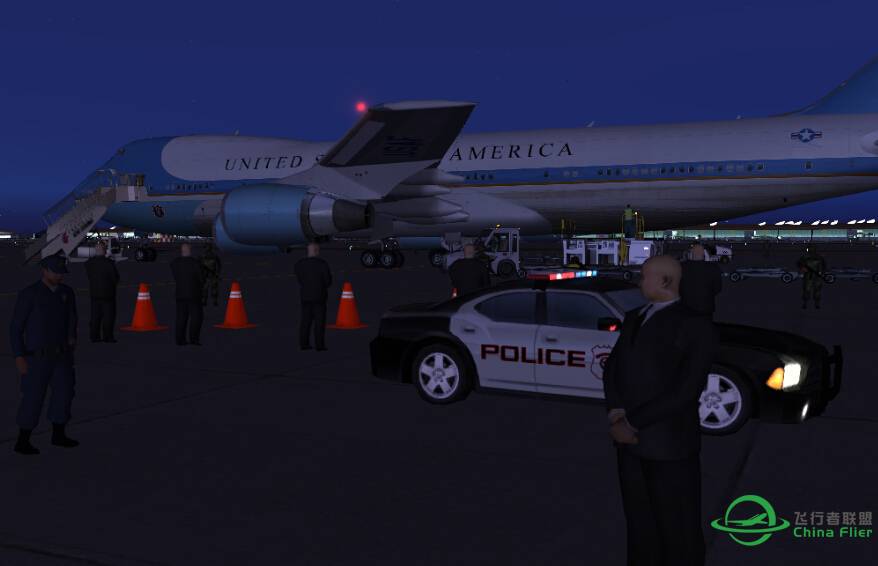 FSX &quot;2014 APEC 空军一号抵京 &quot;-5684 
