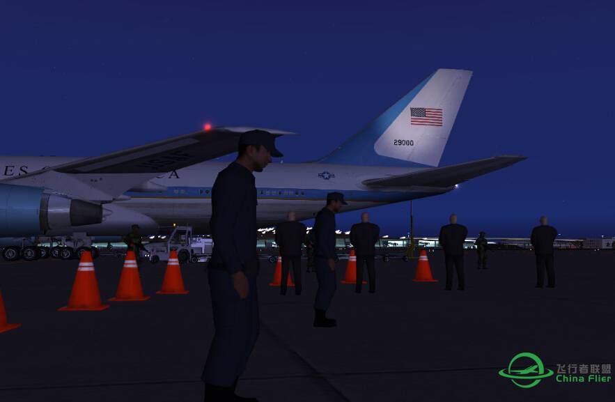 FSX &quot;2014 APEC 空军一号抵京 &quot;-9148 