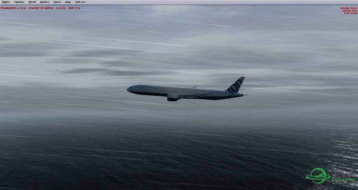 P3D V2.4里的最新和谐版PMDG777几乎完美了！-3347 
