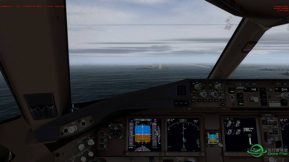 P3D V2.4里的最新和谐版PMDG777几乎完美了！-5259 
