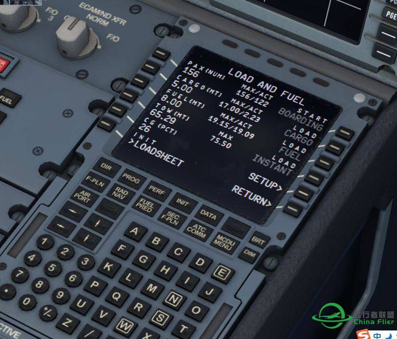 Aerosoft的空客MCDU配载问题（有图有真相）-7103 