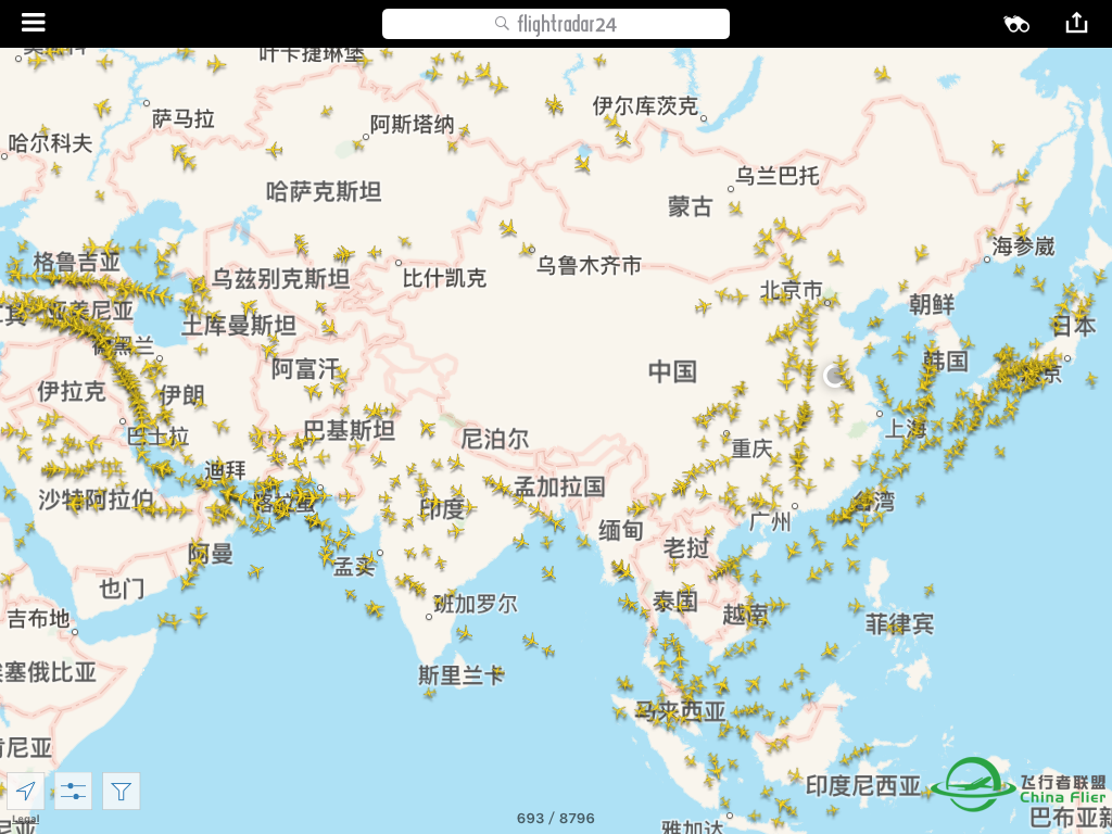 亚洲上空的飞航-9131 