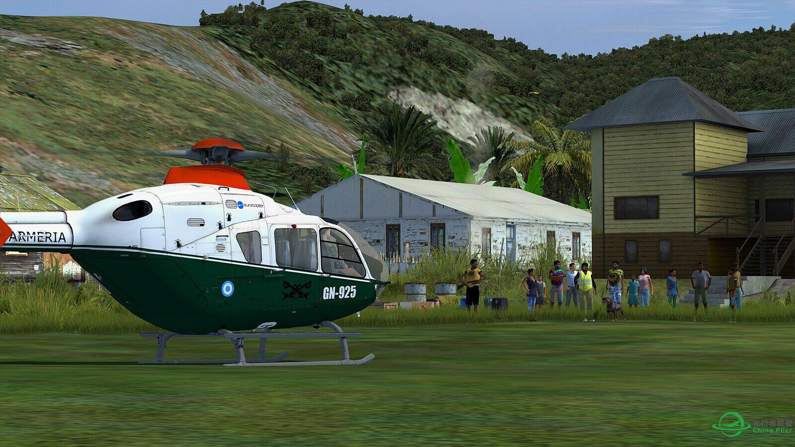 EC135 Asimba landing 你把劳资篝火吹灭了-4410 
