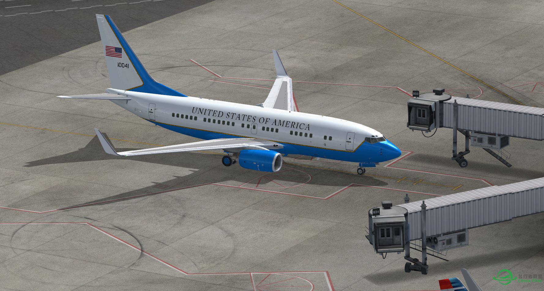 B737 US AirForce1 @ KBOS-4100 