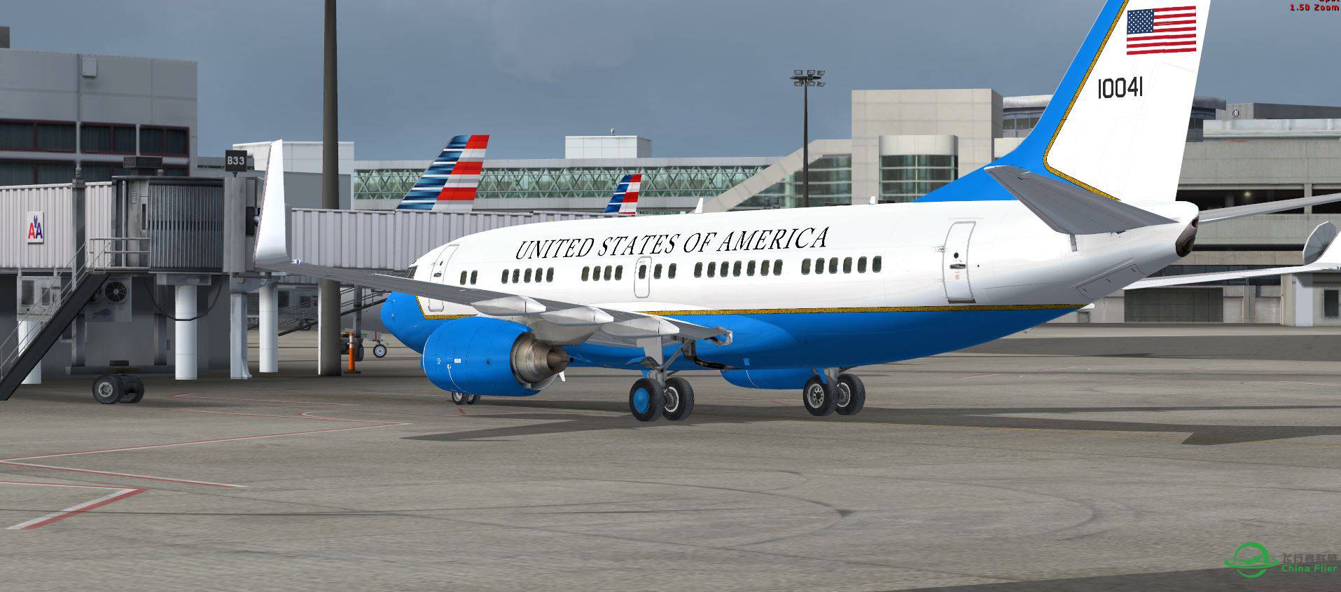 B737 US AirForce1 @ KBOS-7944 