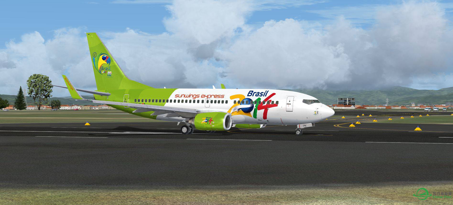 B737 SUNWING EXPRESS @ LIRQ-48 