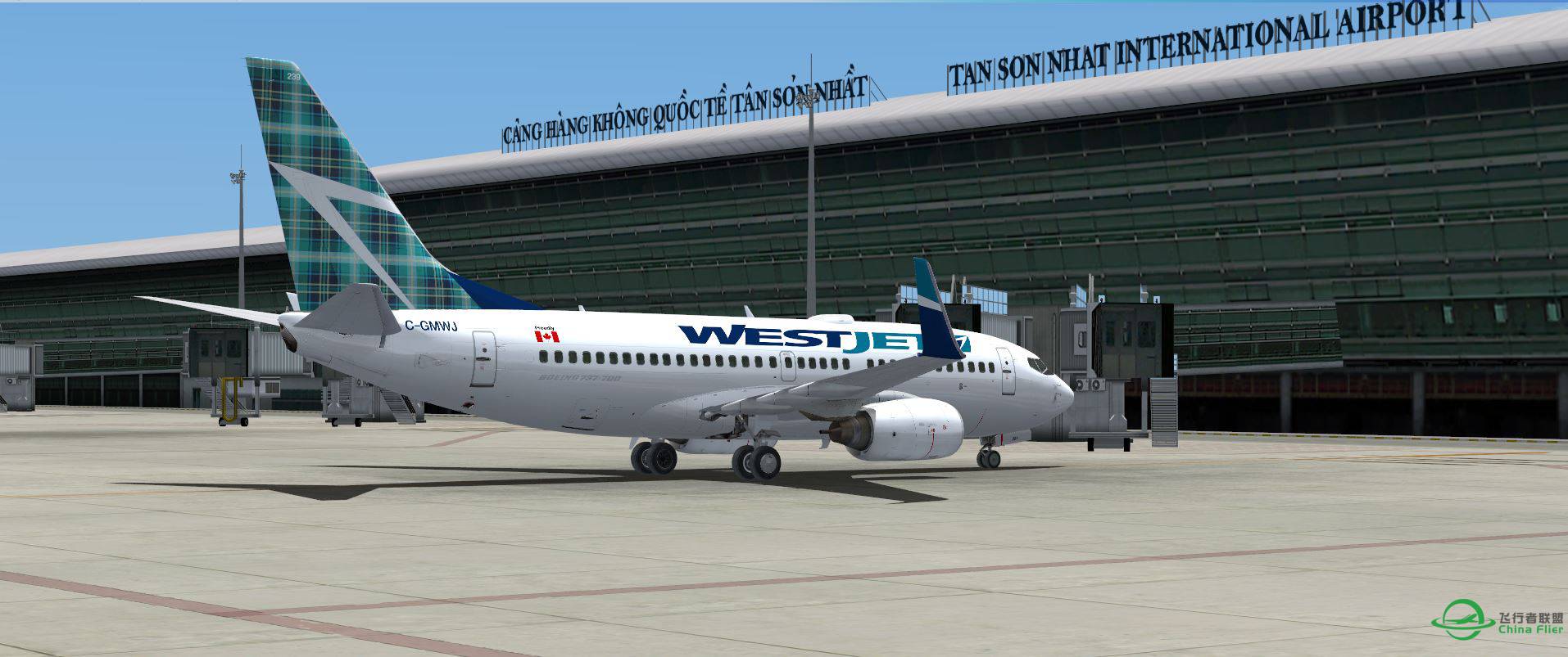 B737 West Jet @ VVTS-7599 