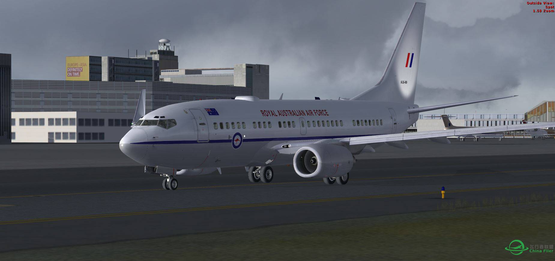 B737 AU AF1 @ EBBR-3717 