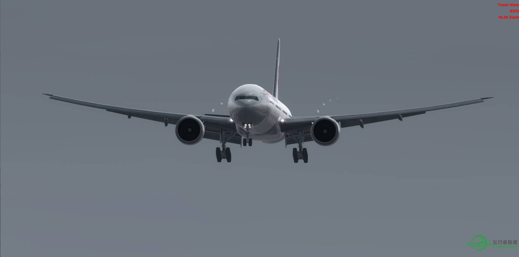 P3Dv3.2 东航 MU589 77W@KSFO-8251 