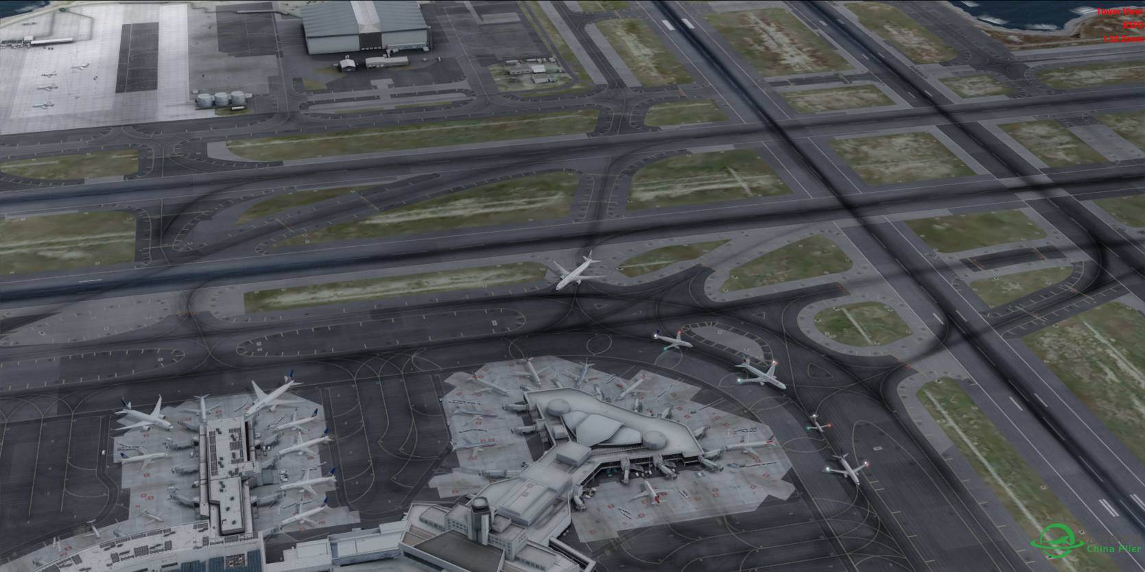 P3Dv3.2 东航 MU589 77W@KSFO-7947 