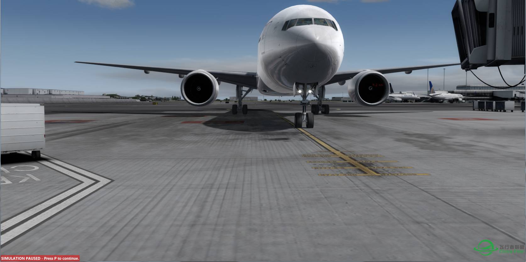 P3Dv3.2 东航 MU589 77W@KSFO-8320 