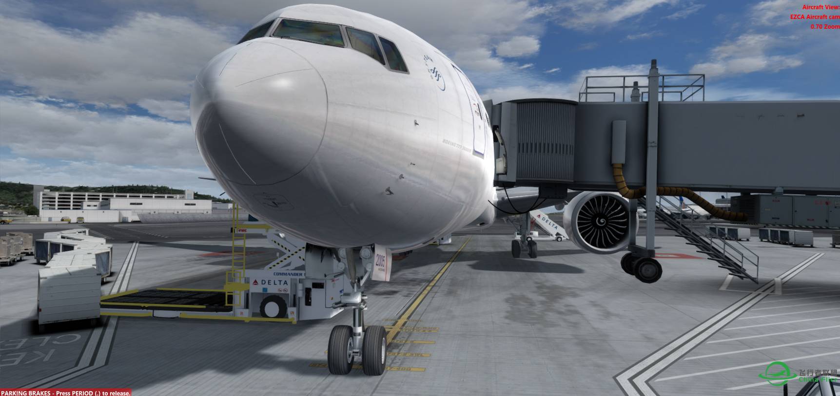 P3Dv3.2 东航 MU589 77W@KSFO-7953 