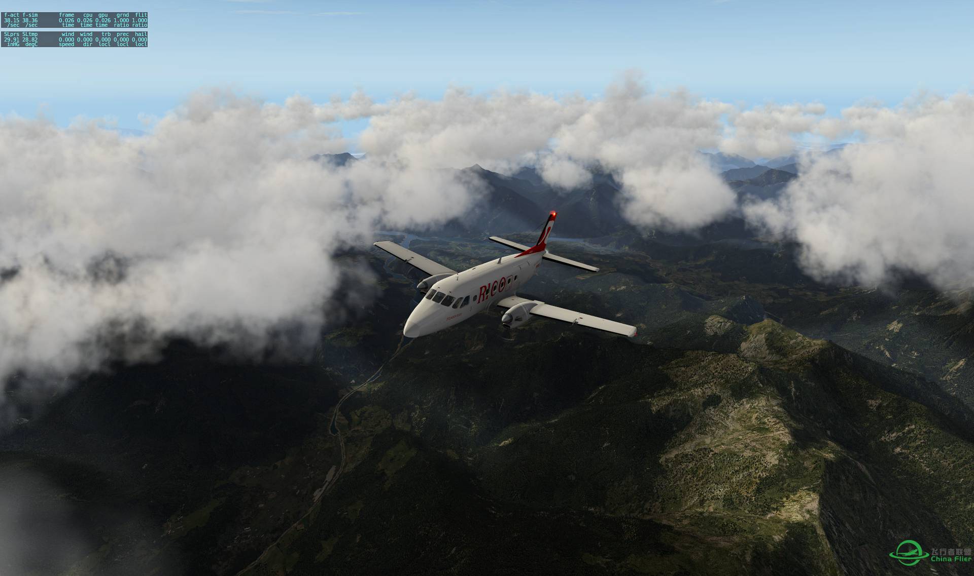 X-Plane 10效果全开+SkyMax Pro效果震撼！！-9196 