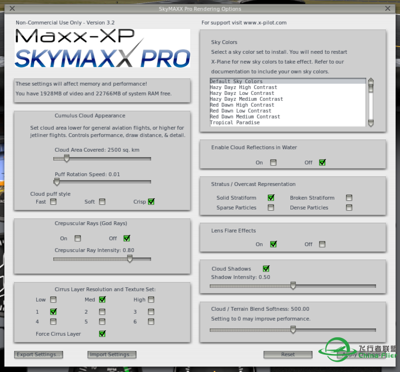 X-Plane 10效果全开+SkyMax Pro效果震撼！！-2075 