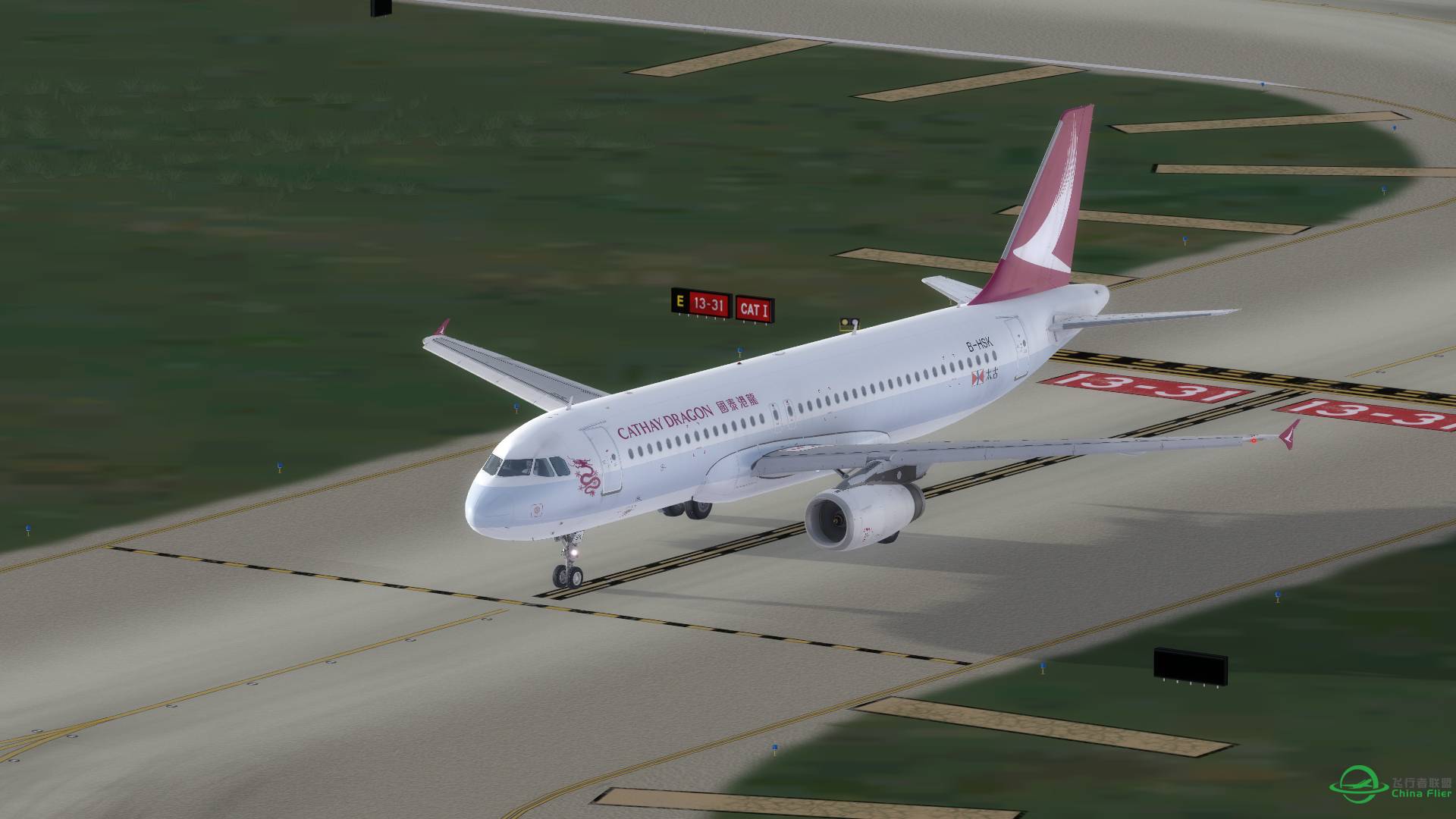 Re-branding之後，國泰港龍Cathay Dragon A320的“首飛”-3132 