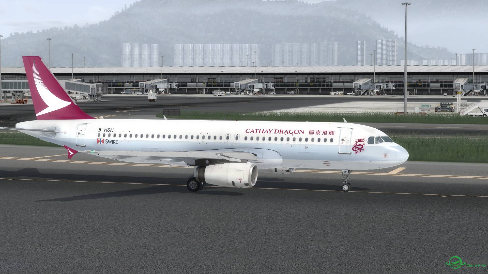 Re-branding之後，國泰港龍Cathay Dragon A320的“首飛”-6019 