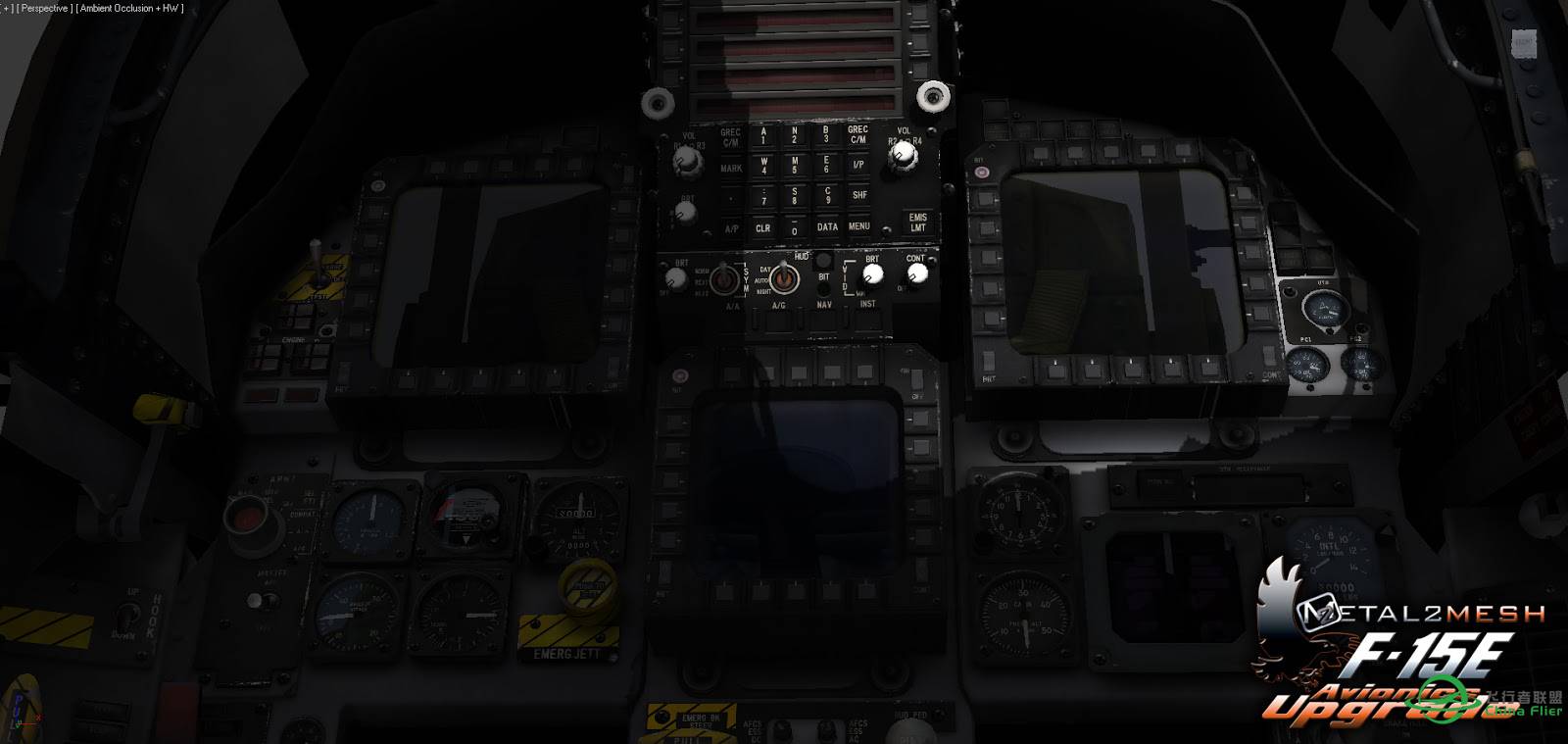 F-15E首次与F-35联合战术编队训练FSX复刻版-661 