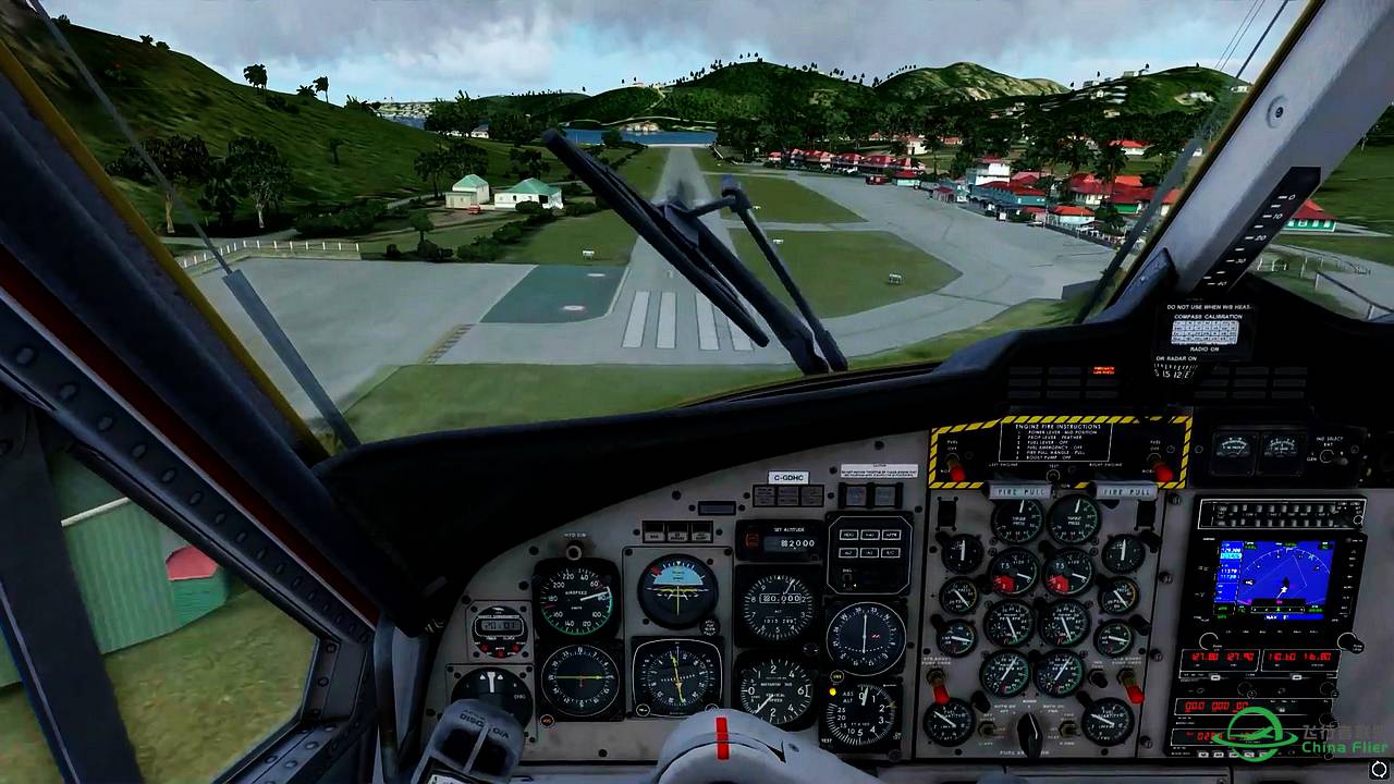 【新视频预告】Prepar3D - Aerosoft DHC-6 approch rwy09 TFFJ-2051 