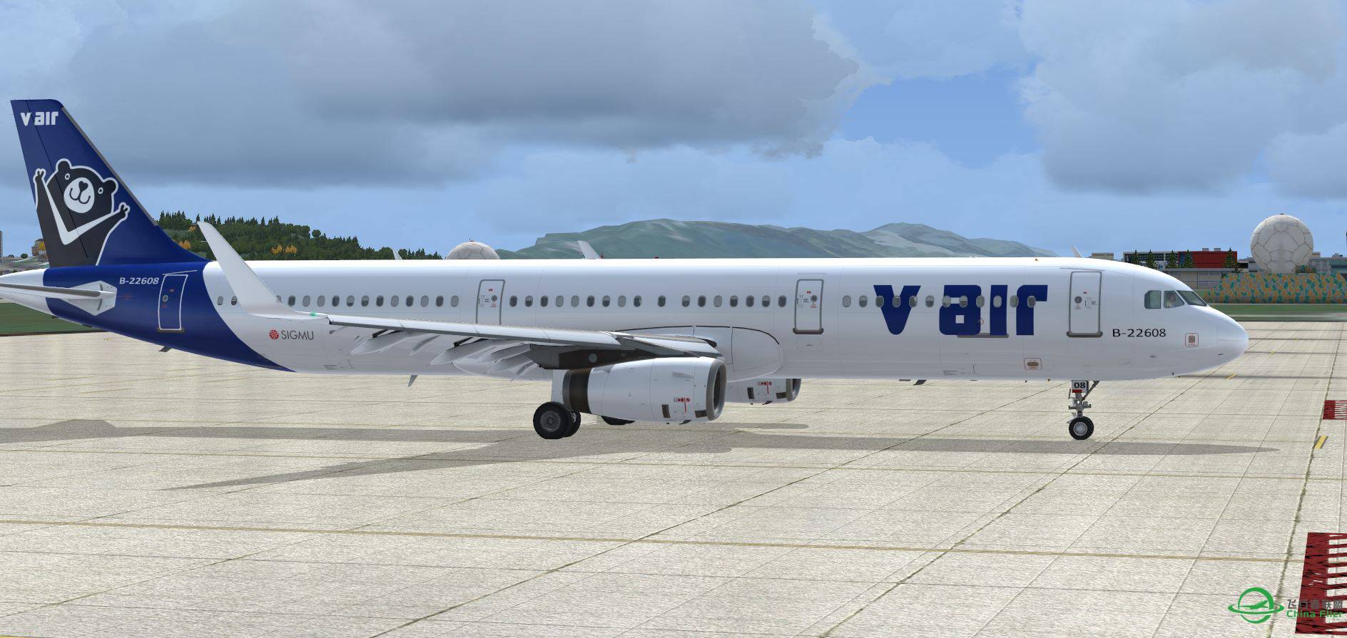 A320 V-air @ RCYU-3608 