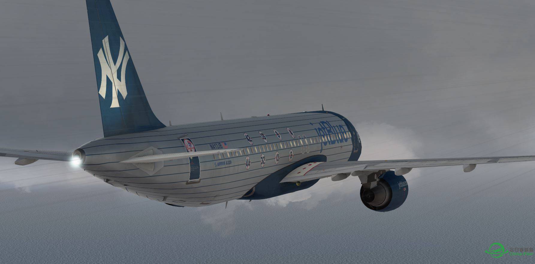 A320 JetBlue new york yankees-2998 