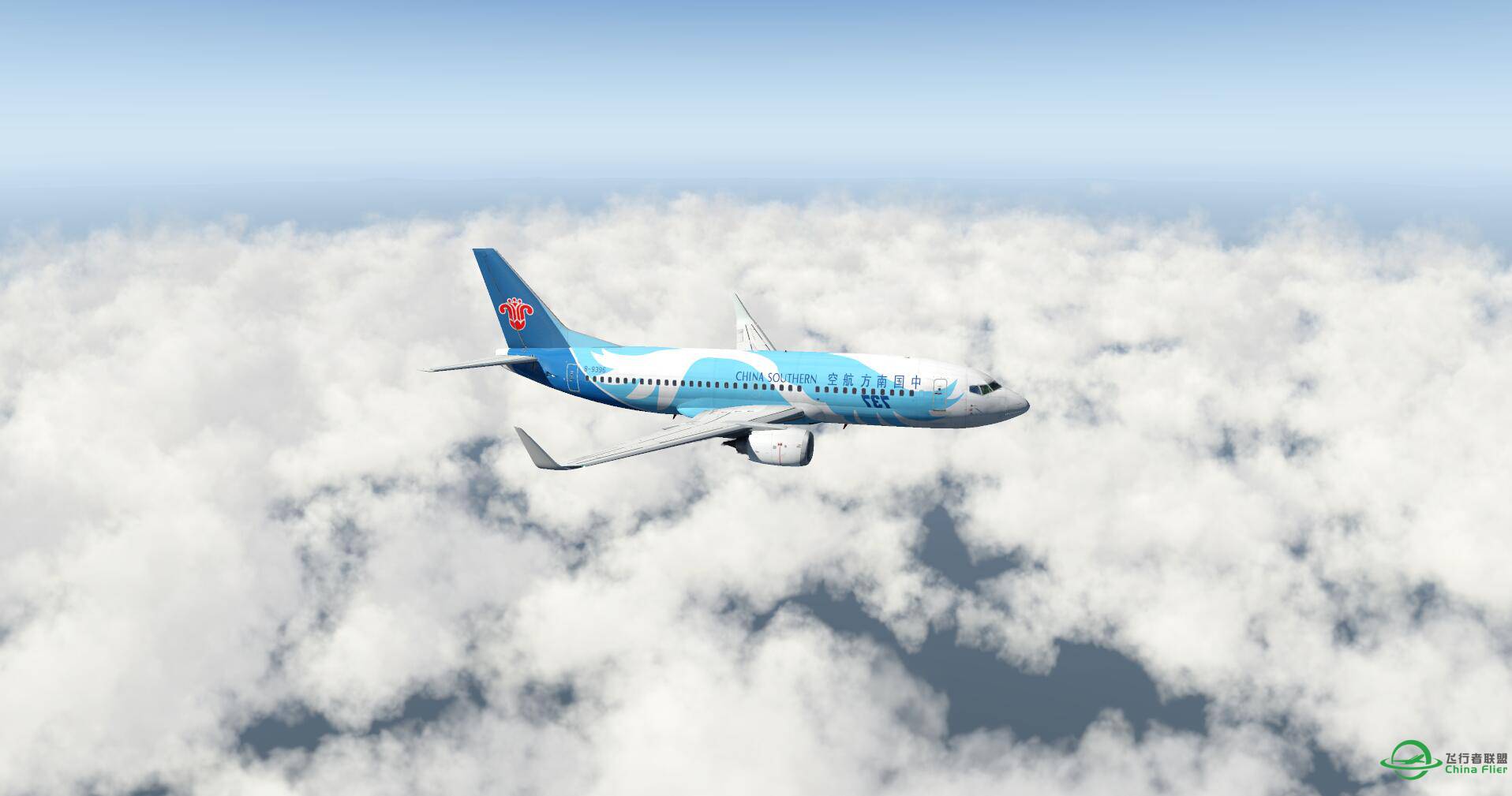 美图又来一波，XP11，波音737-300南航梦幻之翼香港飞台北-955 