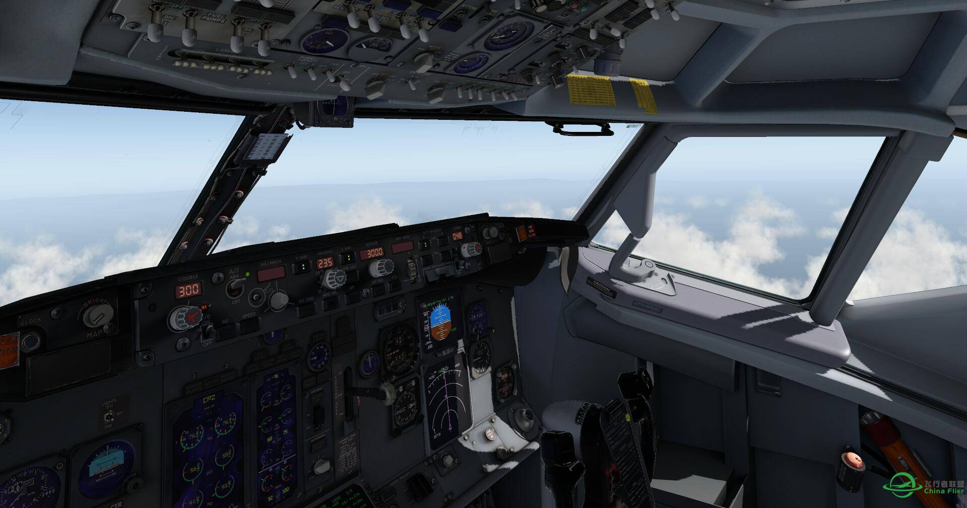 美图又来一波，XP11，波音737-300南航梦幻之翼香港飞台北-1685 