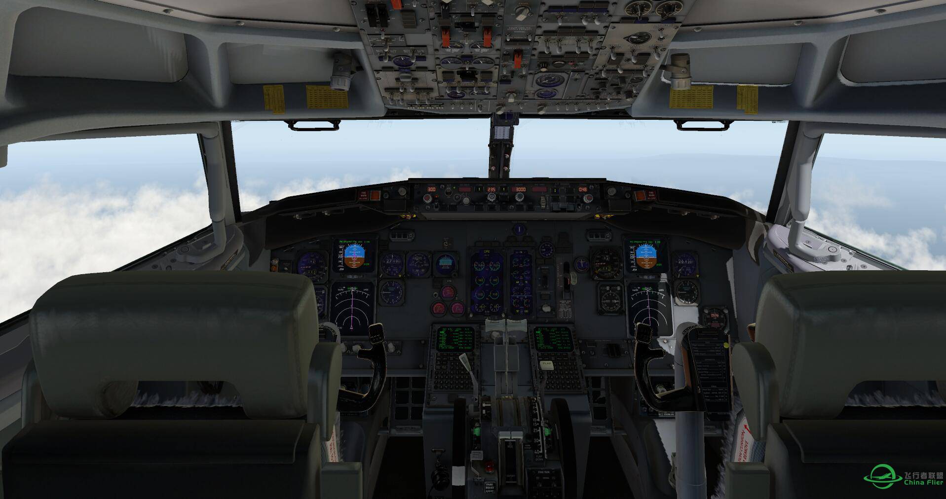美图又来一波，XP11，波音737-300南航梦幻之翼香港飞台北-5472 