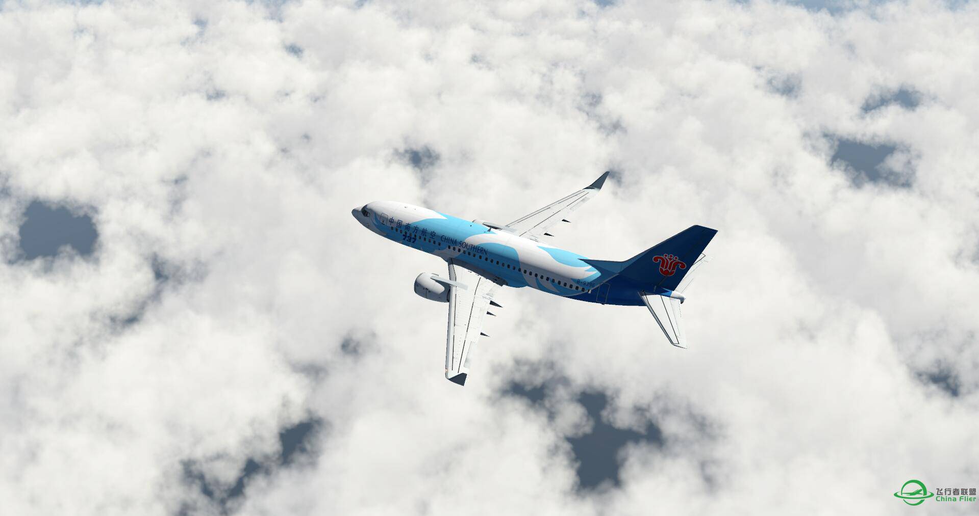 美图又来一波，XP11，波音737-300南航梦幻之翼香港飞台北-6395 