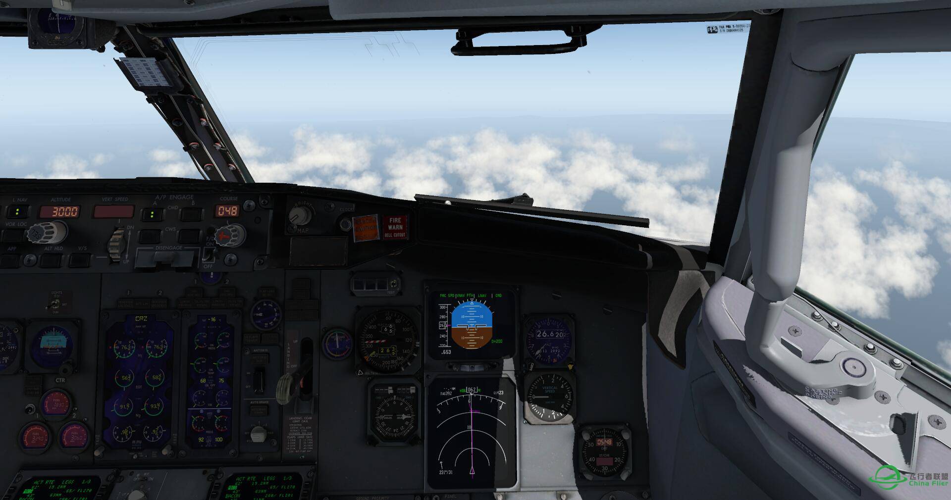 美图又来一波，XP11，波音737-300南航梦幻之翼香港飞台北-9041 