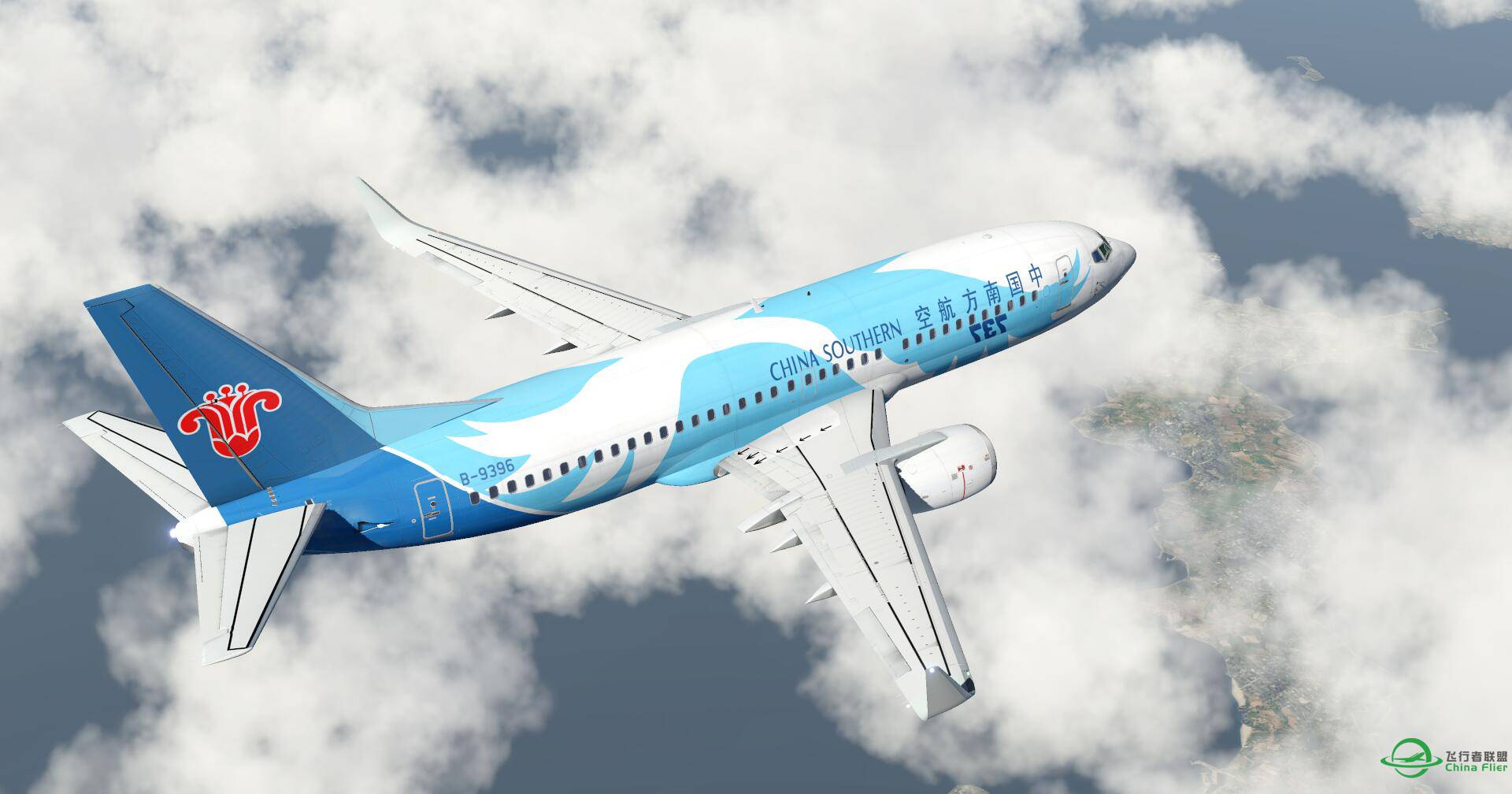 美图又来一波，XP11，波音737-300南航梦幻之翼香港飞台北-6991 