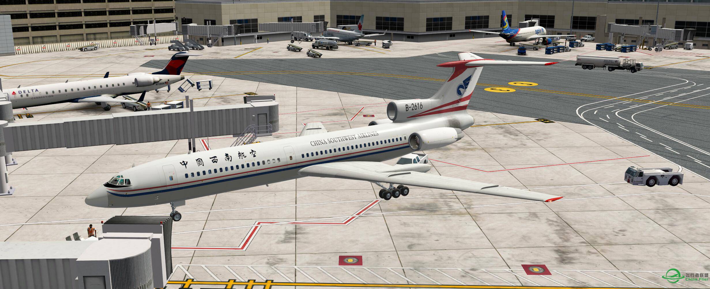 X-plane10 TU154先放预览图-7386 
