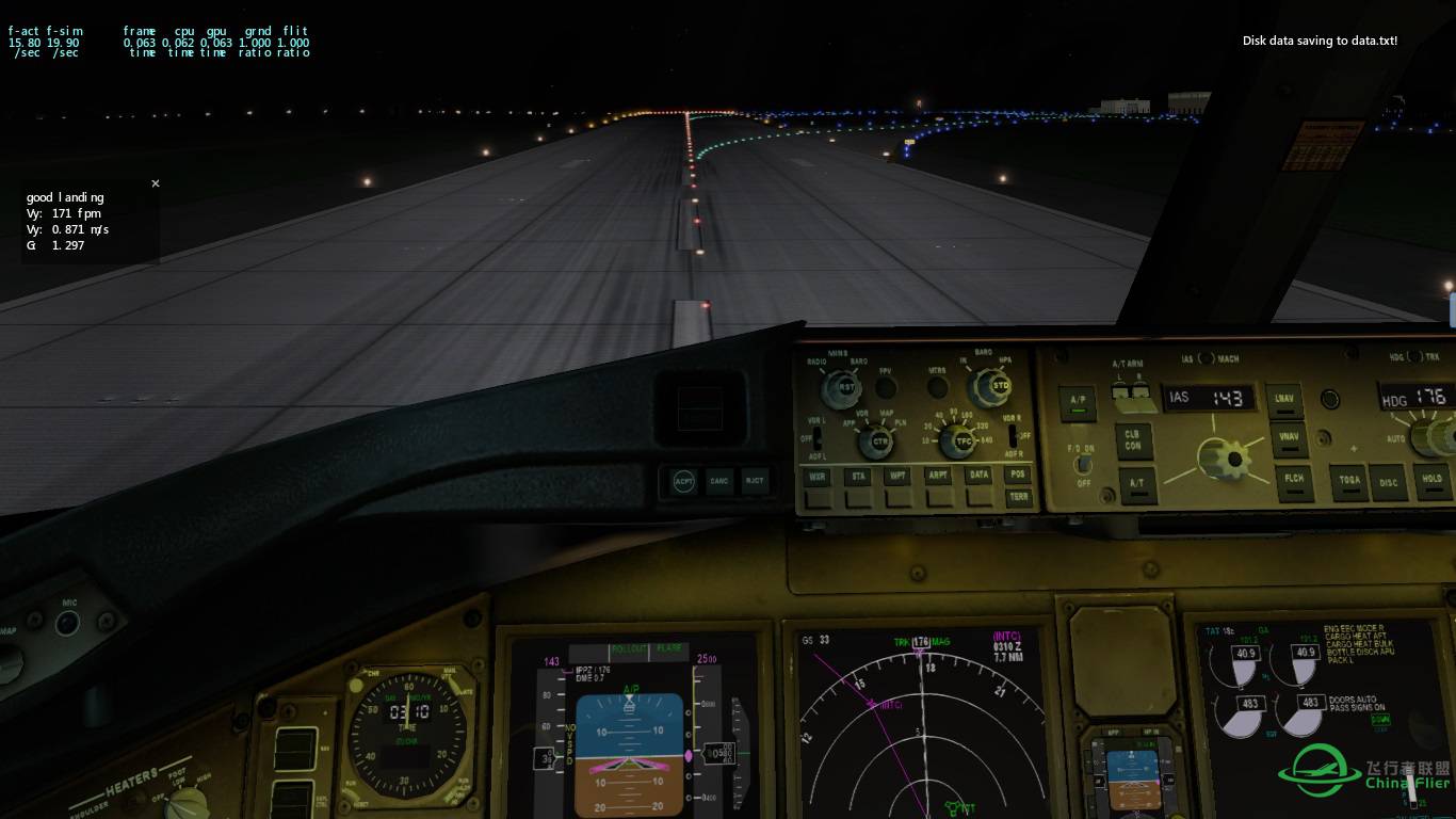 777 landing KDFW-9930 