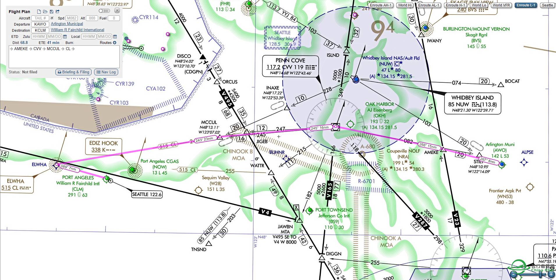 【XP11 IFR 挑战】 第二期 KAWO - KCLM-8721 