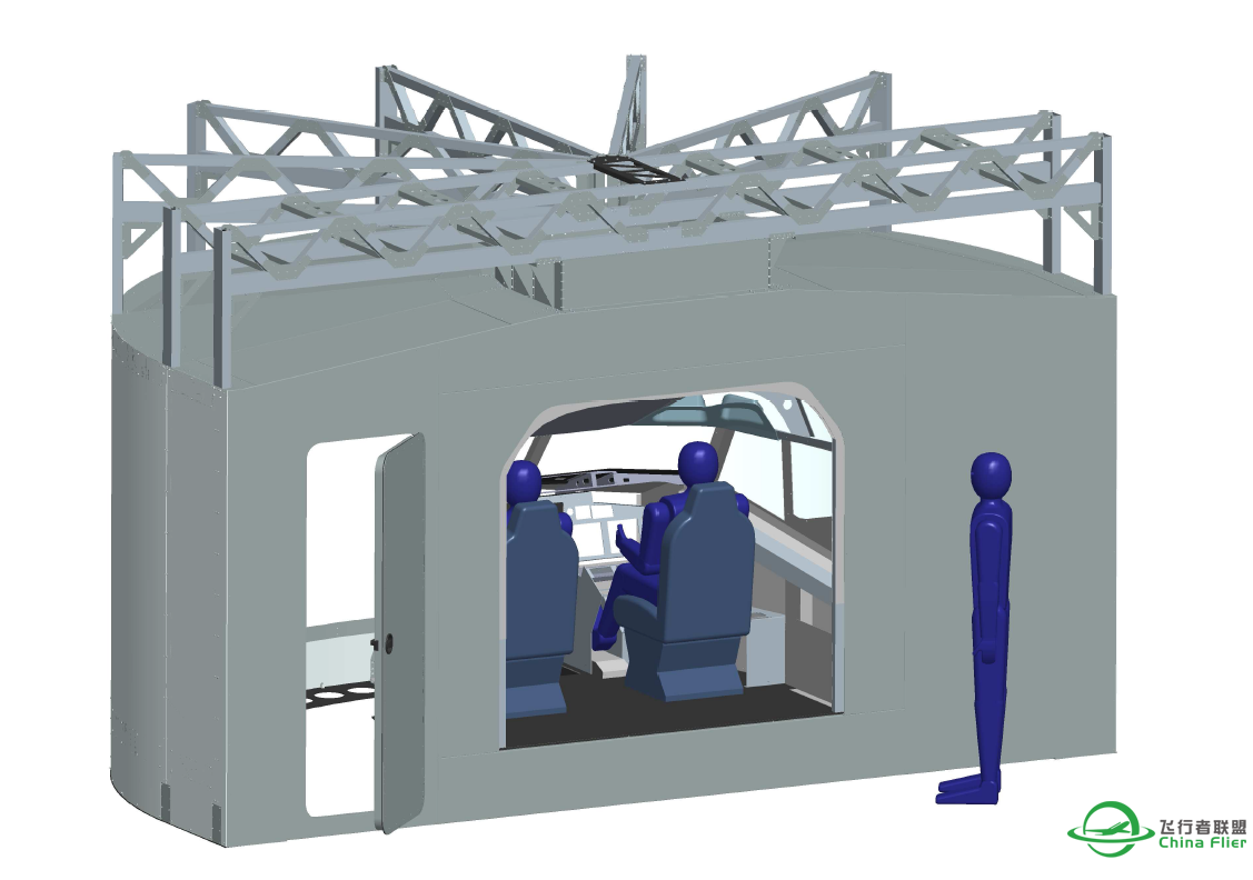 模拟舱三投影融合设计图纸-2424 