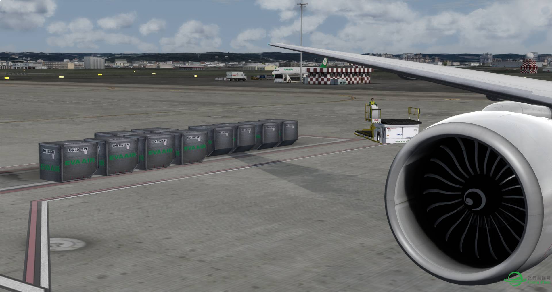 中华航空波音777 台北桃园机场直飞厦门高崎机场 P3D延时记...-145 
