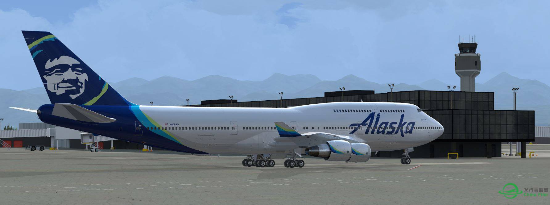 B747 Alaska @ PANC-3477 