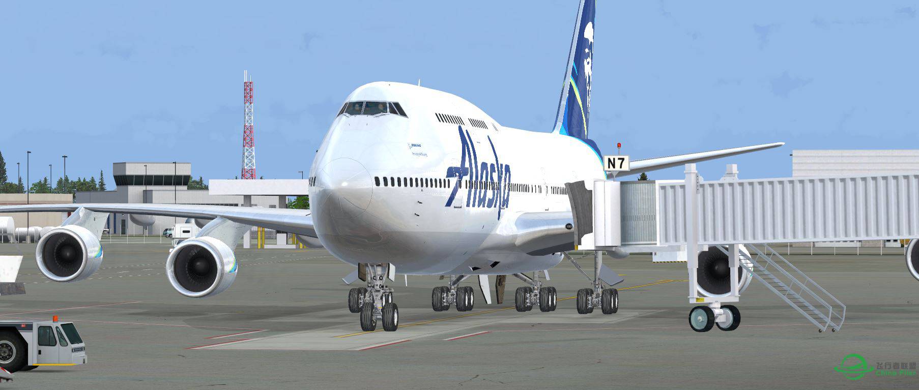 B747 Alaska @ PANC-9926 