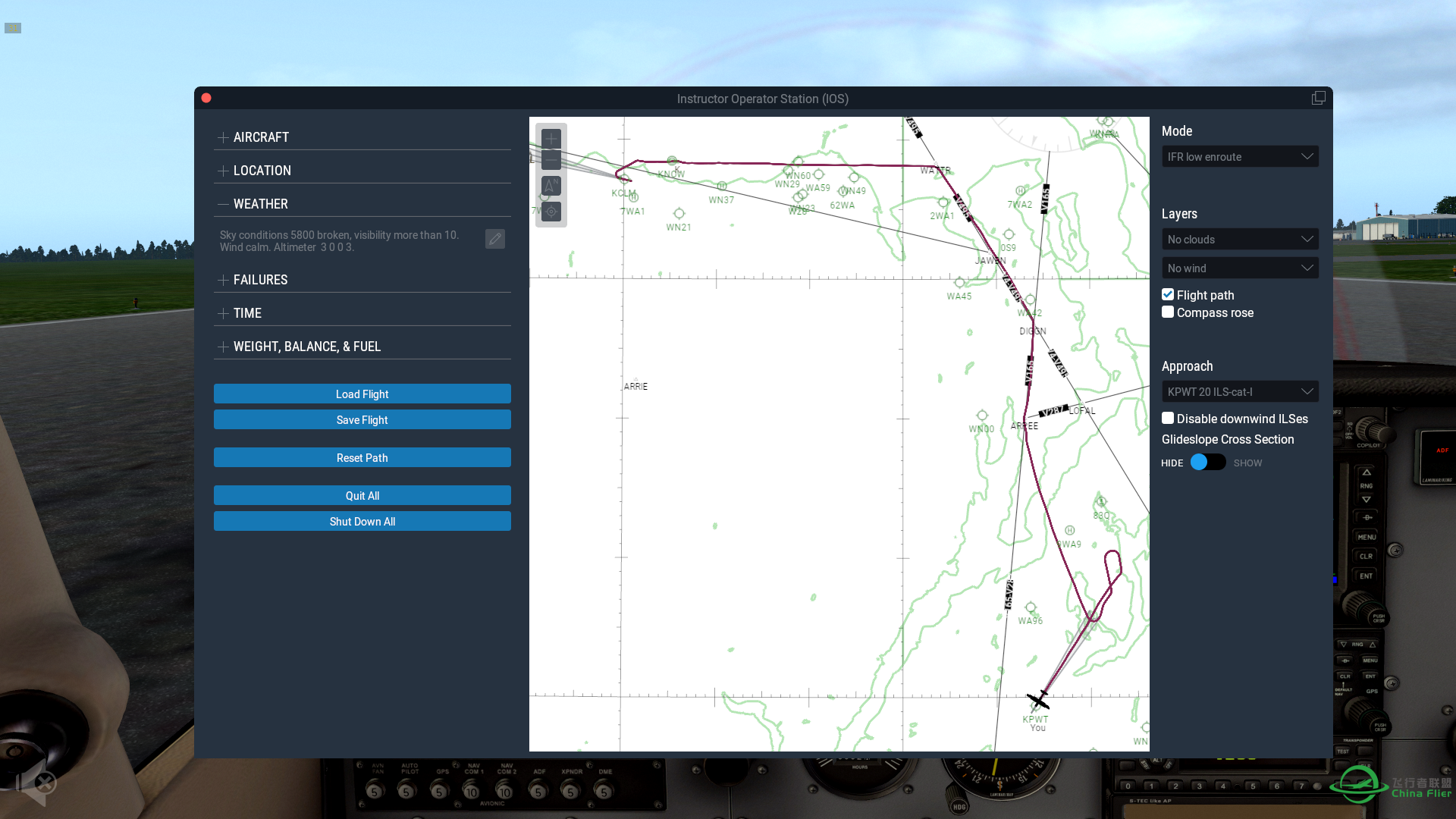 【XP11 IFR 挑战】 第三期 KCLM - KPWT-5117 