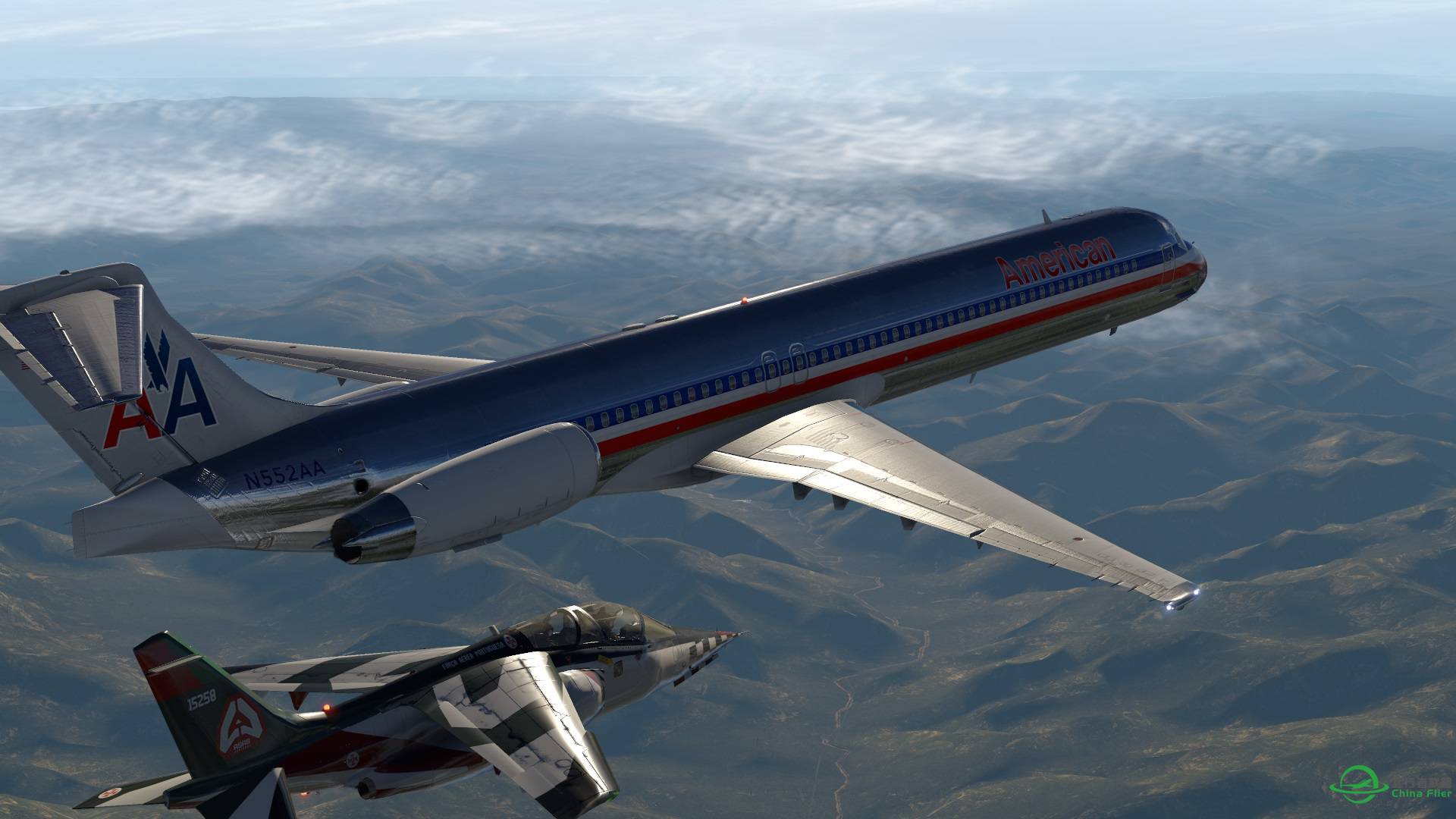 x-plane11 护航途中-9107 