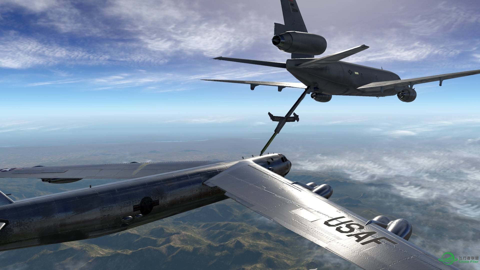 x-plane 11 空中加油（2）：断箭之前-2032 