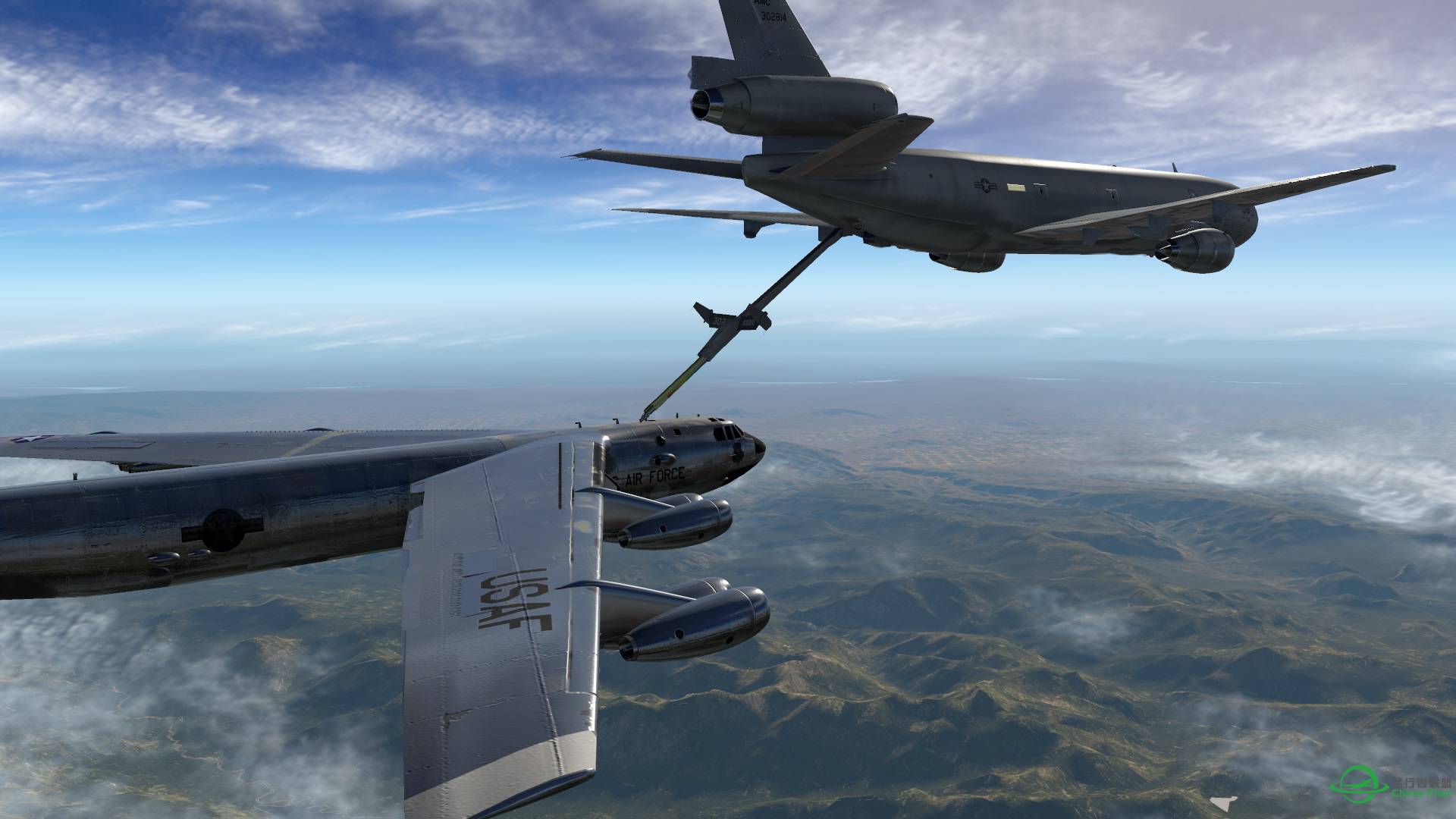 x-plane 11 空中加油（2）：断箭之前-8750 