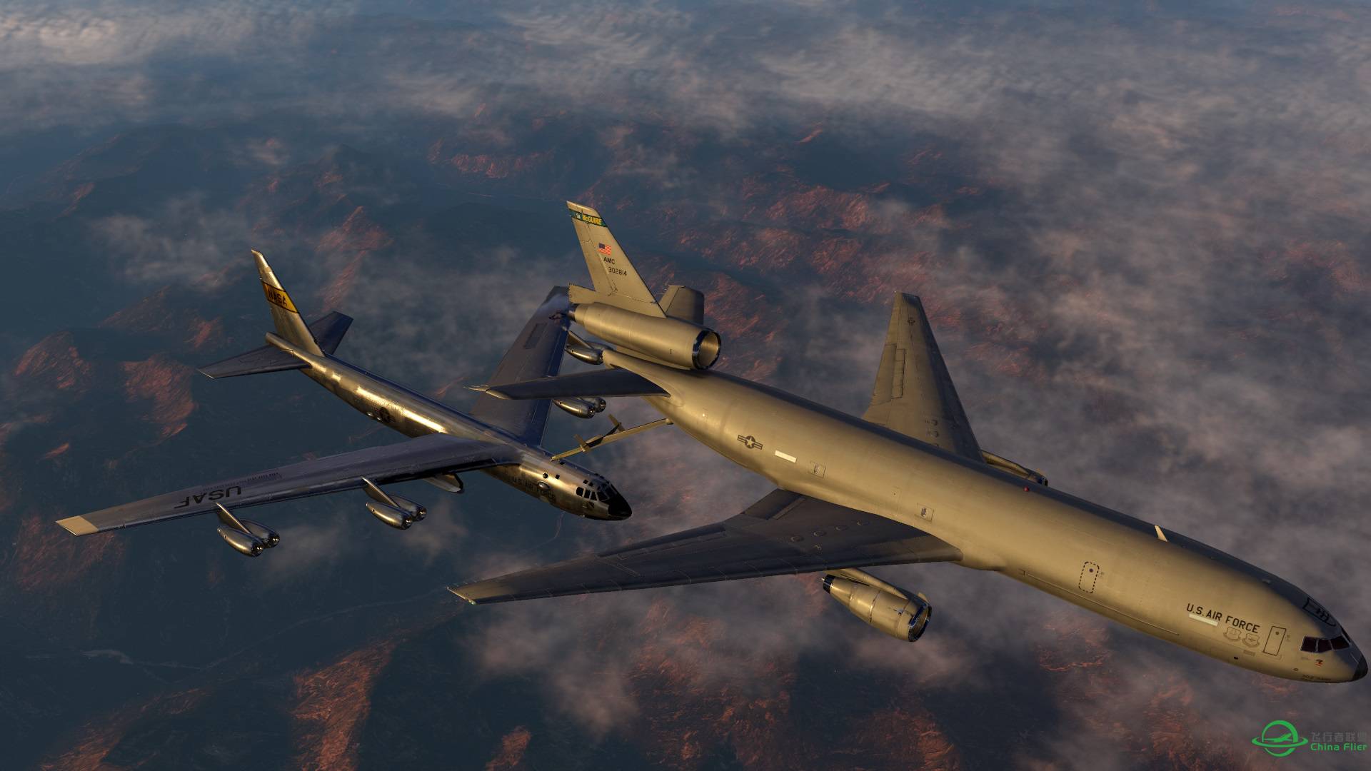 x-plane 11 空中加油（2）：断箭之前-4689 