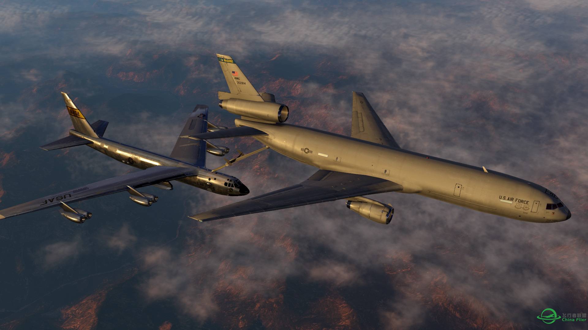 x-plane 11 空中加油（2）：断箭之前-6653 